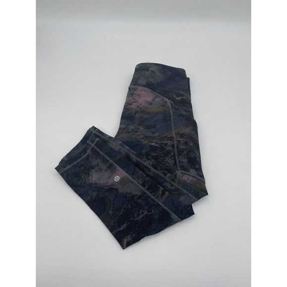 Lululemon Leggings New Like Capri Sz 4 Tie Die - Picture 1 of 9